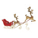 Christmas bauble Home ESPRIT Red Golden Reindeer 86 X 14,5 X 57 CM - Коледни украси<<<Декорация и Осветление<<<Дом