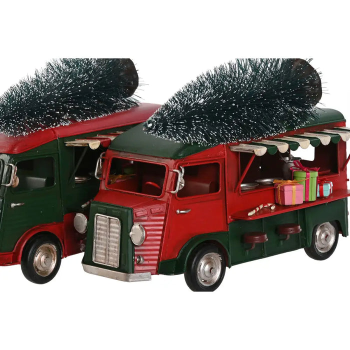 Christmas bauble Home ESPRIT Red Green 26 x 14,5 x 20 cm (2 Units) - Декорация и Осветление<<<Дом