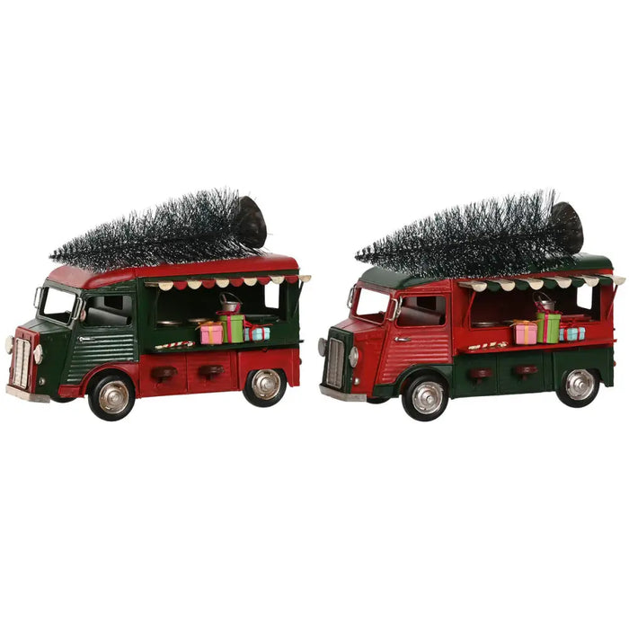Christmas bauble Home ESPRIT Red Green 26 x 14,5 x 20 cm (2 Units) - Декорация и Осветление<<<Дом