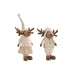 Christmas bauble Home ESPRIT White Beige 25 x 18 x 44 cm (2 Units) - Декорация и Осветление<<<Дом