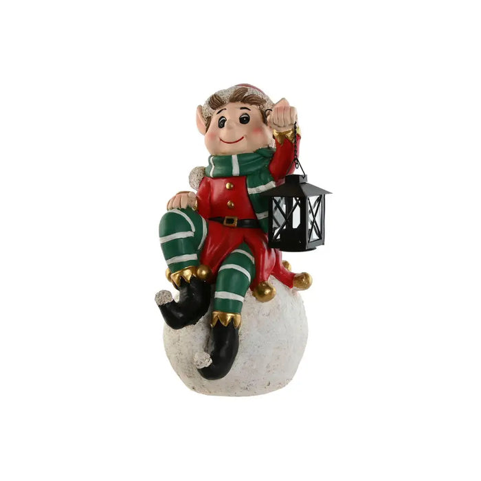 Christmas bauble Home ESPRIT White Black Red Green Elf 26 x 26 x 42 cm - Декорация и Осветление<<<Дом