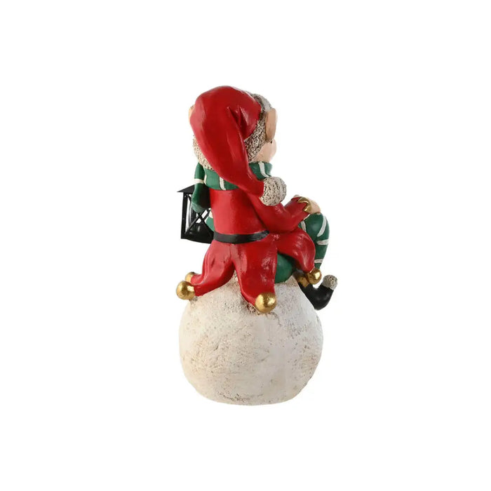 Christmas bauble Home ESPRIT White Black Red Green Elf 26 x 26 x 42 cm - Декорация и Осветление<<<Дом