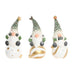 Christmas bauble Home ESPRIT White Green Golden Gnome 23 X 21,5 X 55 CM (3 Units) - Декорация и Осветление<<<Дом