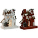 Christmas bauble Home ESPRIT White Red 26 x 14 x 32 cm (2 Units) - Декорация и Осветление<<<Дом