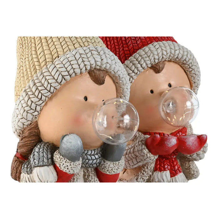 Christmas bauble Home ESPRIT White Red Beige 16,5 x 22 x 45 cm (2 Units) - Коледни украси<<<Декорация и