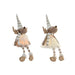 Christmas bauble Home ESPRIT White Reindeer 14 X 13 X 55 CM (2 Units) - Декорация и Осветление<<<Дом