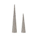 Christmas bauble Krist+ 193YYX38-MNCA-4 White Sequins Christmas 9,5 x 60 x 9,5 cm Cones - Декорация и Осветление<<<Дом
