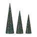Christmas bauble Krist+ Blue Golden Sequins Christmas 16,5 x 60 x 16,5 cm Cones - Декорация и Осветление<<<Дом
