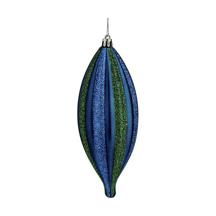 Christmas bauble Krist+ Blue Green PVC 8,5 x 3,5 x 19 cm Streched - Декорация и Осветление<<<Дом