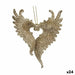 Christmas bauble Krist+ Champagne Plastic Glitter Angel Wings 12 x 13 x 2,5 cm (24 Units) - Декорация и