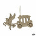 Christmas bauble Krist+ Champagne Plastic Glitter Magical Carriage 15 x 8,5 x 4,5 cm (24 Units) - Декорация и