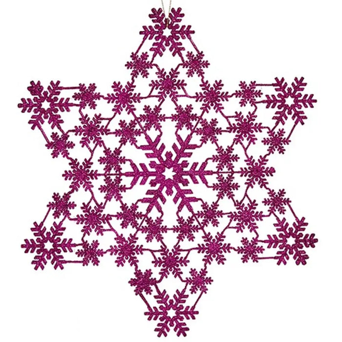 Christmas bauble Krist+ Fuchsia Star 29 x 0,1 x 32 cm 32 x 32 x 0,1 cm (24 Units) - Декорация и Осветление<<<Дом
