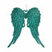 Christmas bauble Krist+ Green Plastic Glitter Angel Wings 13 x 14,5 x 2,5 cm (24 Units) - Декорация и Осветление<<<Дом