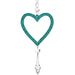 Christmas bauble Krist+ Green Plastic Glitter Heart 9 x 16 x 2 cm (24 Units) - Декорация и Осветление<<<Дом