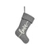 Christmas bauble Krist+ Love White Grey Cloth Christmas Stocking 28 x 4 x 46 cm (12 Units) - Декорация и