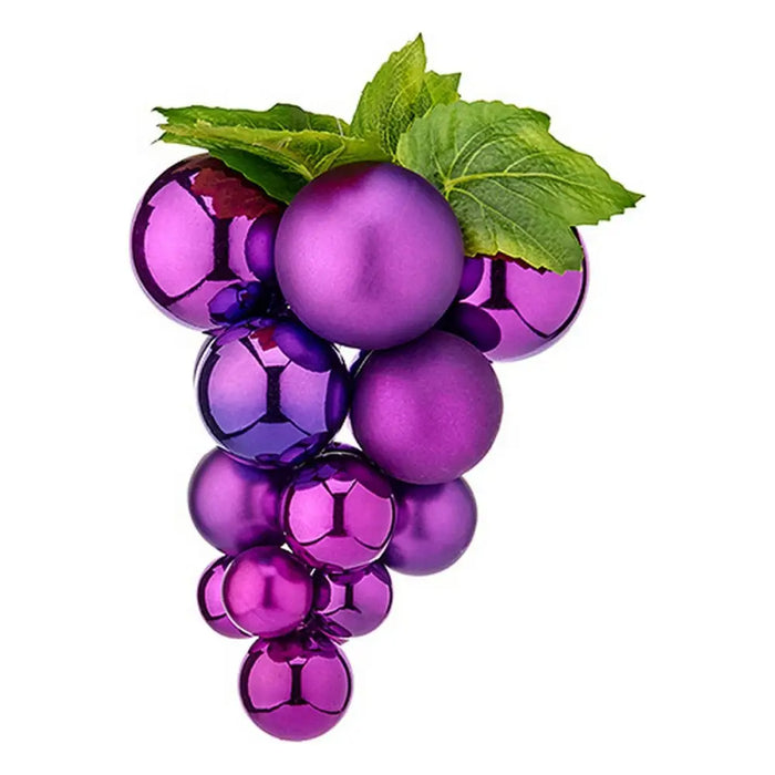 Christmas Bauble Krist+ Purple Plastic Grapes - Декорация и Осветление<<<Дом Градина<<<BigBuy&&&Коледни