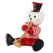 Christmas bauble Krist+ White Black Red Bear Trumpet 32 x 31 x 26 cm (2 Units) - Декорация и Осветление<<<Дом