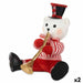 Christmas bauble Krist+ White Black Red Bear Trumpet 32 x 31 x 26 cm (2 Units) - Декорация и Осветление<<<Дом