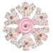 Christmas bauble Krist+ White Pink Snowflakes 17 x 6 x 17 cm (8 Units) - Декорация и Осветление<<<Дом