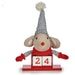 Christmas bauble Krist+ White Red Grey Cream Mouse 20 x 11 x 20 cm Calendar (8 Units) - Декорация и Осветление<<<Дом