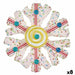 Christmas bauble Krist+ White Red Snowflakes 17 x 6 x 17 cm (8 Units) - Декорация и Осветление<<<Дом