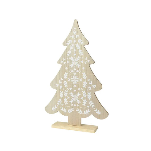 Christmas bauble KSD White Natural Christmas Tree Fir 30 x 6 x 48 cm Small - Декорация и Осветление<<<Дом