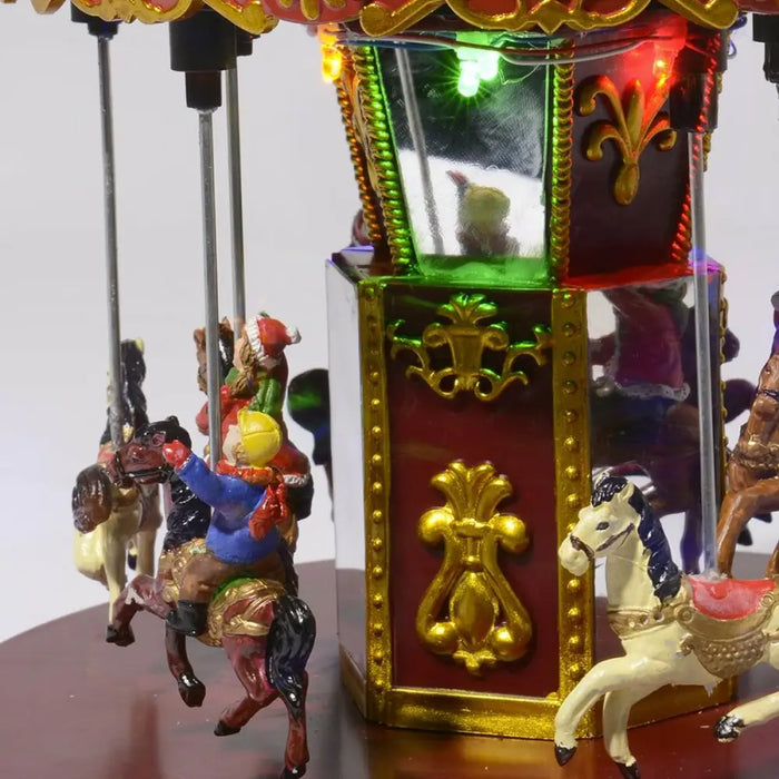 Christmas bauble Lumineo Carousel 24 x 24 x 25 cm Light Movement - Декорация и Осветление<<<Дом