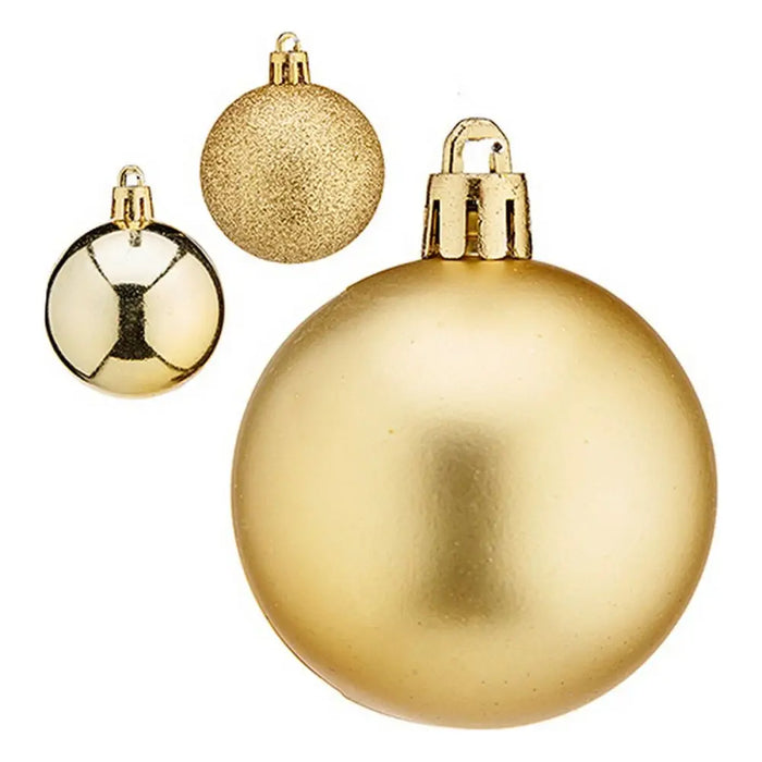 Christmas Bauble Ø 5 cm Golden Plastic 5 x 6 x 5 cm - Декорация и Осветление<<<Дом Градина<<<BigBuy&&&Коледни