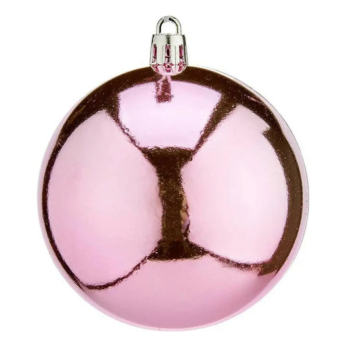 Christmas Baubles 16 Units Ø 8 cm Pink Plastic - Декорация и Осветление<<<Дом Градина<<<BigBuy&&&Коледни