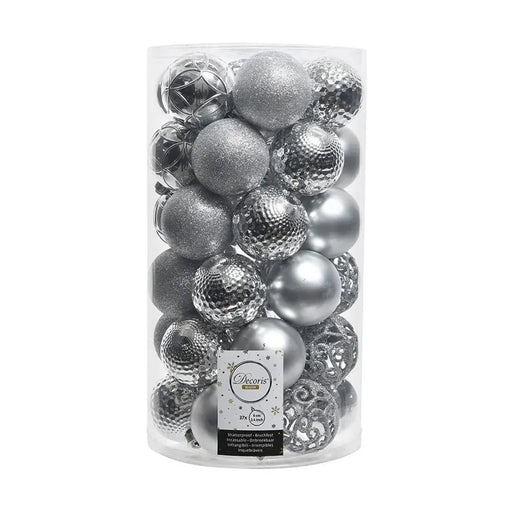 Christmas Baubles Decoris Silver 37 Pieces - Декорация и Осветление<<<Дом Градина<<<BigBuy&&&Коледни украси<<<Декорация
