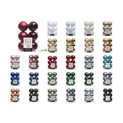Christmas Baubles Decoris White Plastic 12 Units - Декорация и Осветление<<<Дом Градина<<<BigBuy&&&Коледни
