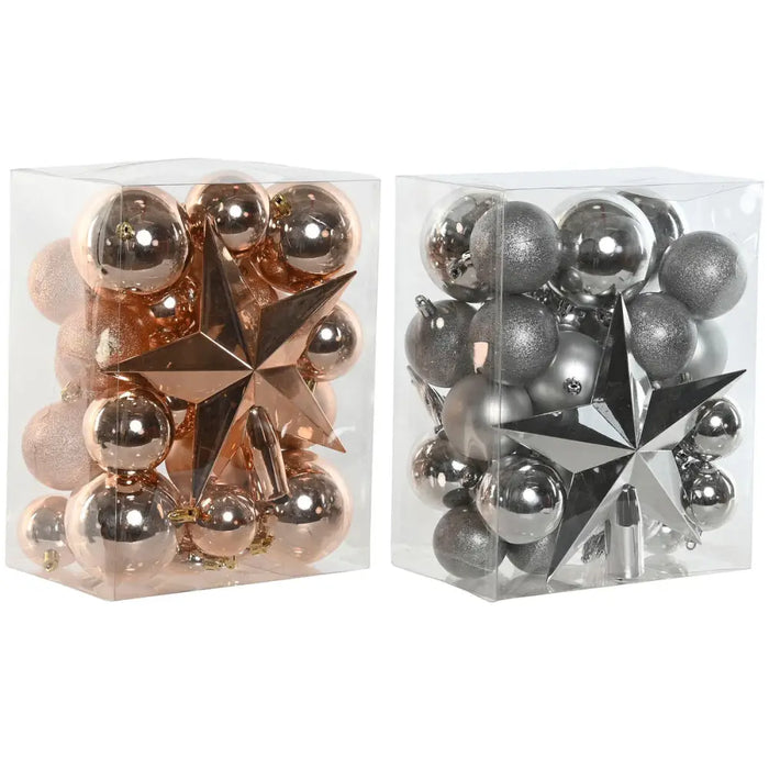 Christmas Baubles Home ESPRIT Golden PVC 20 x 13 x 26 cm (2 Units) - Декорация и Осветление<<<Дом