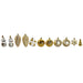 Christmas Baubles Home ESPRIT Golden PVC 24 x 6 x 35 cm - Декорация и Осветление<<<Дом Градина<<<BigBuy&&&Коледни