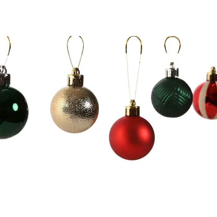 Christmas Baubles Home ESPRIT Red Green Polyethylene 27 x 4 x 26 cm (20 Pieces) - Декорация и Осветление<<<Дом