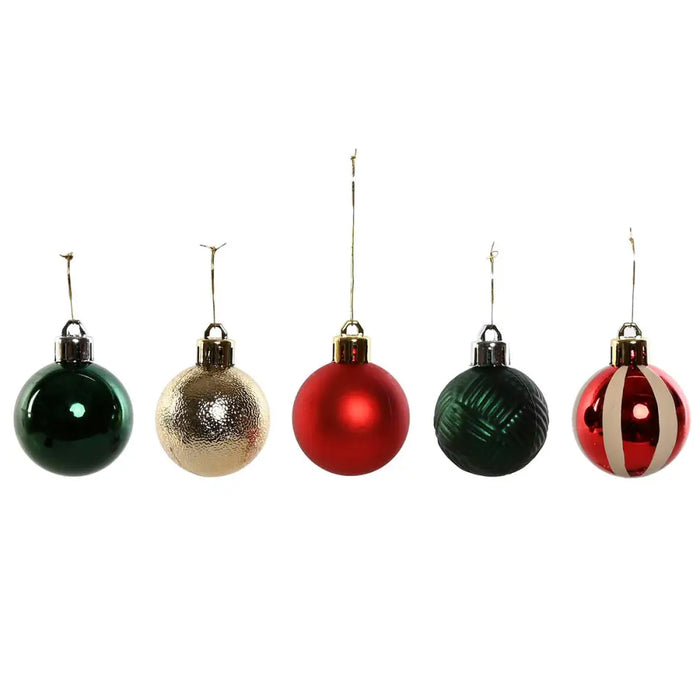 Christmas Baubles Home ESPRIT Red Green Polyethylene 27 x 4 x 26 cm (20 Pieces) - Декорация и Осветление<<<Дом
