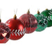 Christmas Baubles Home ESPRIT Red Green PVC 16 x 16 x 24 cm (2 Units) - Декорация и Осветление<<<Дом