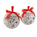 Christmas Baubles Home ESPRIT White Red PVC (7 Units) - Декорация и Осветление<<<Дом Градина<<<BigBuy&&&Коледни