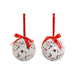 Christmas Baubles Home ESPRIT White Red PVC (7 Units) - Декорация и Осветление<<<Дом Градина<<<BigBuy&&&Коледни