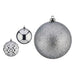 Christmas Baubles Krist+ Silver PVC Ø 8 cm 3 Units - Декорация и Осветление<<<Дом Градина<<<BigBuy&&&Коледни