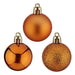 Christmas Baubles Ø 4 cm 12 Units Orange Plastic 4 x 5 x 4 cm - Декорация и Осветление<<<Дом Градина<<<BigBuy&&&Коледни