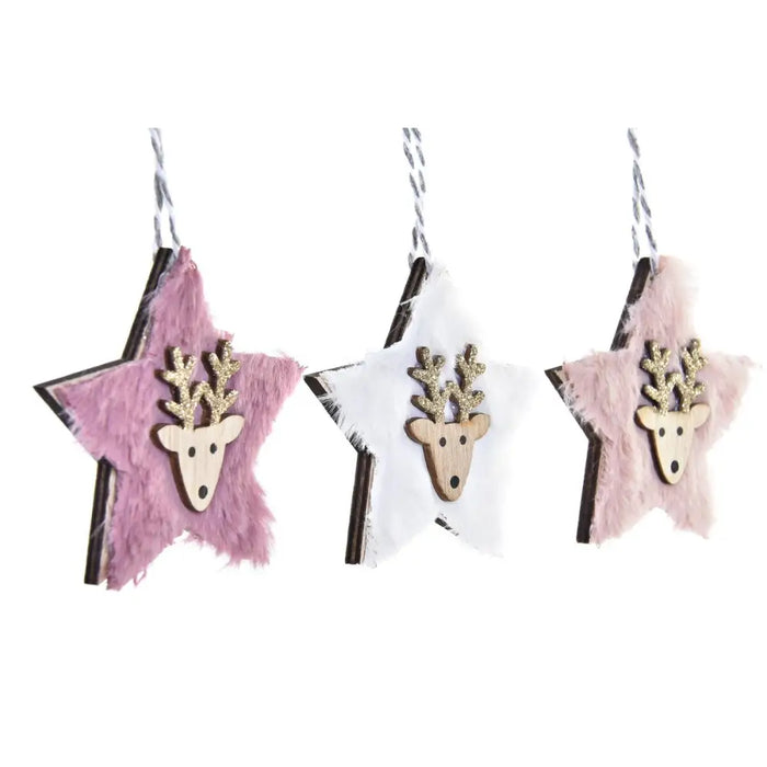 Christmas Decorations Set DKD Home Decor Polyester (22 x 8 x 1 cm) (3 Units) - Декорация и Осветление<<<Дом
