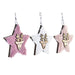 Christmas Decorations Set DKD Home Decor Polyester (22 x 8 x 1 cm) (3 Units) - Декорация и Осветление<<<Дом