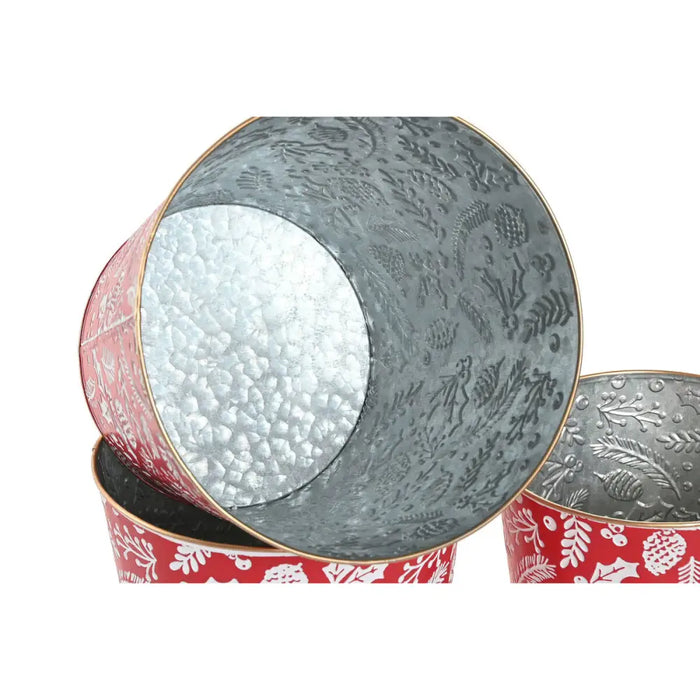 Christmas Decorations Set Home ESPRIT Red Green Christmas 21 x 21 x 19 cm (2 Units) - Декорация и Осветление<<<Дом