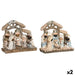 Christmas nativity set DKD Home Decor Blue White Brown Resin 20 x 7 x 17,5 cm (2 Units) - Декорация и Осветление<<<Дом