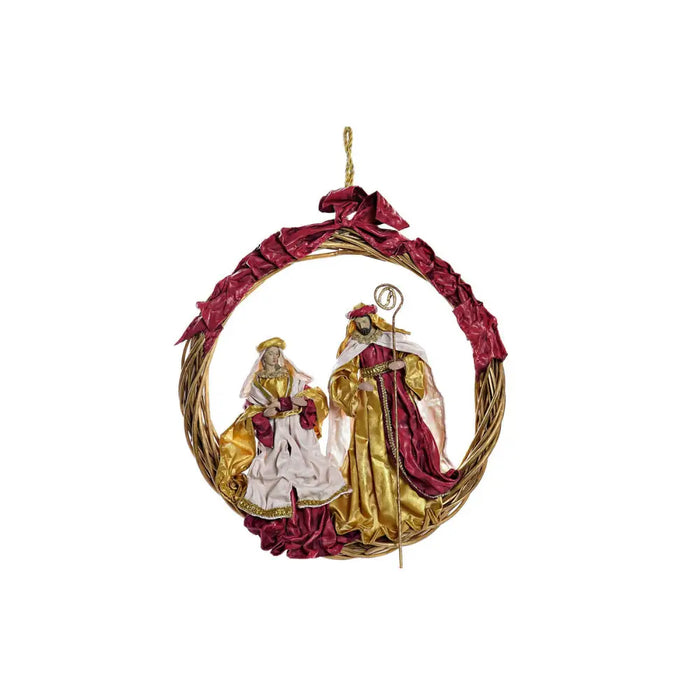 Christmas nativity set DKD Home Decor Golden Crown 30 x 5 x 30 cm 50 x 5 x 50 cm - Декорация и Осветление<<<Дом