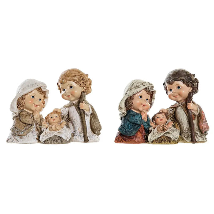 Christmas nativity set DKD Home Decor Resin Multicolour (16 x 9 x 12 cm) (2 Units) - Декорация и Осветление<<<Дом