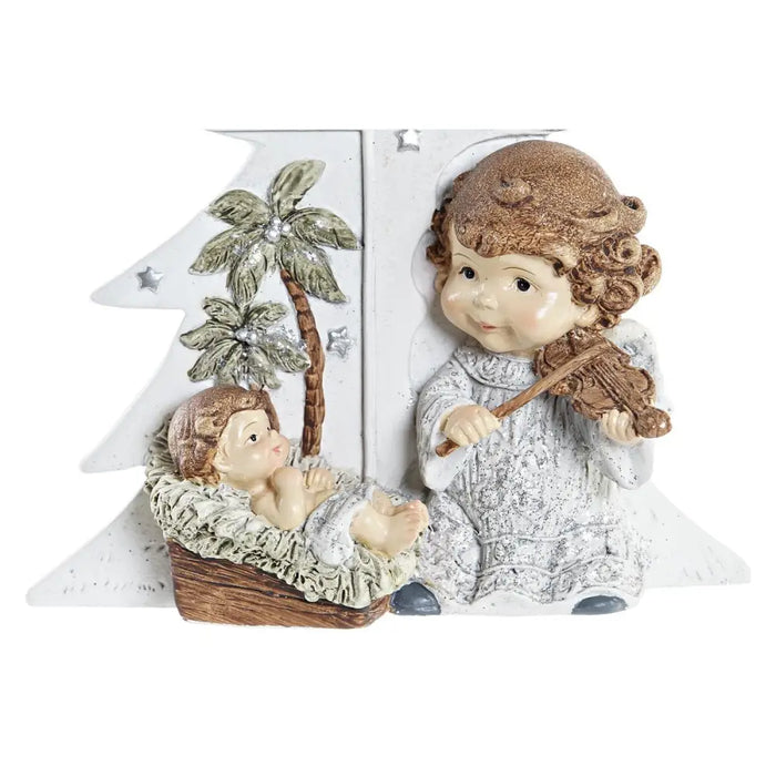 Christmas nativity set DKD Home Decor Silver Brown White Resin (13,6 x 5,2 x 15,9 cm) - Декорация и Осветление<<<Дом
