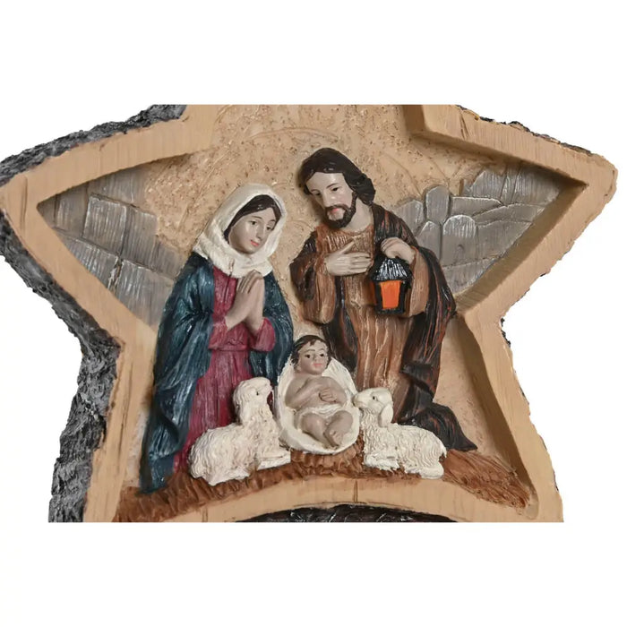 Christmas nativity set Home ESPRIT Multicolour Resin 15 X 5 X 16,5 CM - Декорация и Осветление<<<Дом