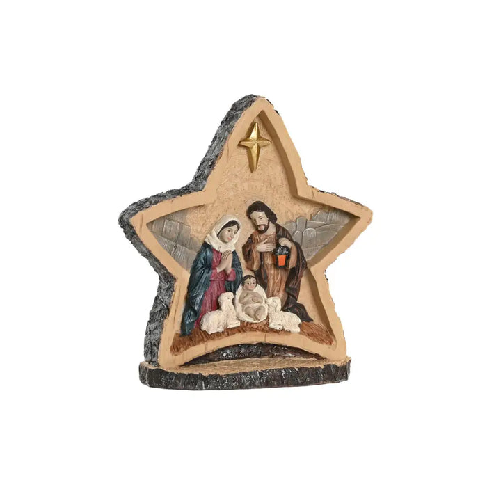 Christmas nativity set Home ESPRIT Multicolour Resin 15 X 5 X 16,5 CM - Декорация и Осветление<<<Дом