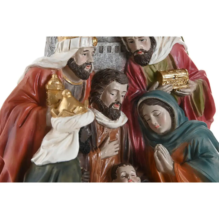 Christmas nativity set Home ESPRIT Multicolour Resin 17,5 X 9 X 20,5 CM - Декорация и Осветление<<<Дом
